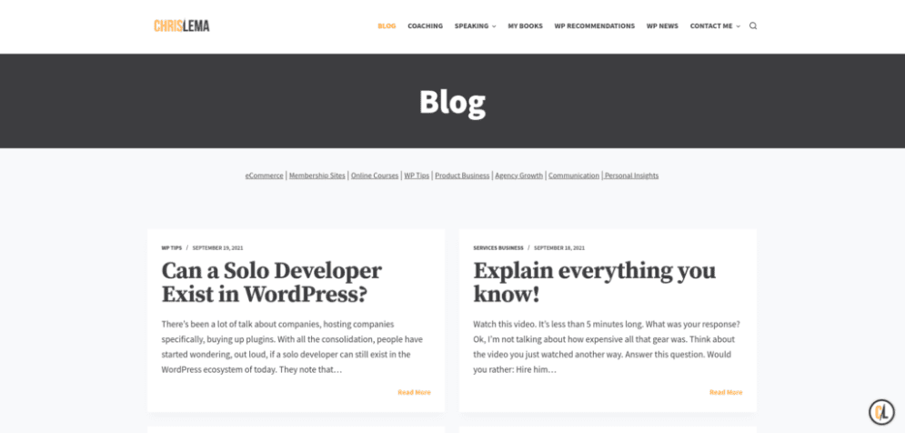 Chris Lemas WooCommerce-Blog